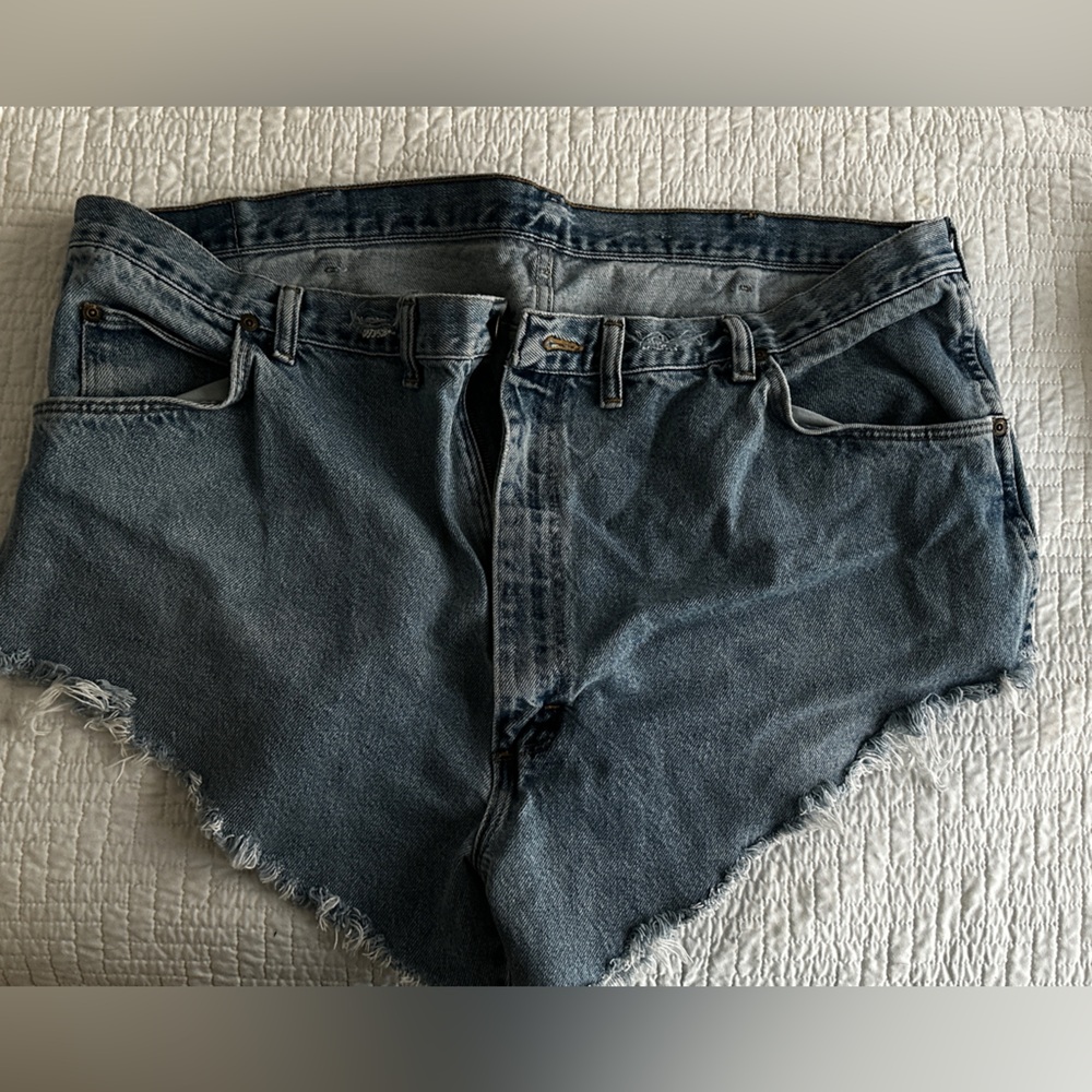 Wrangler Blue Denim Women Shorts